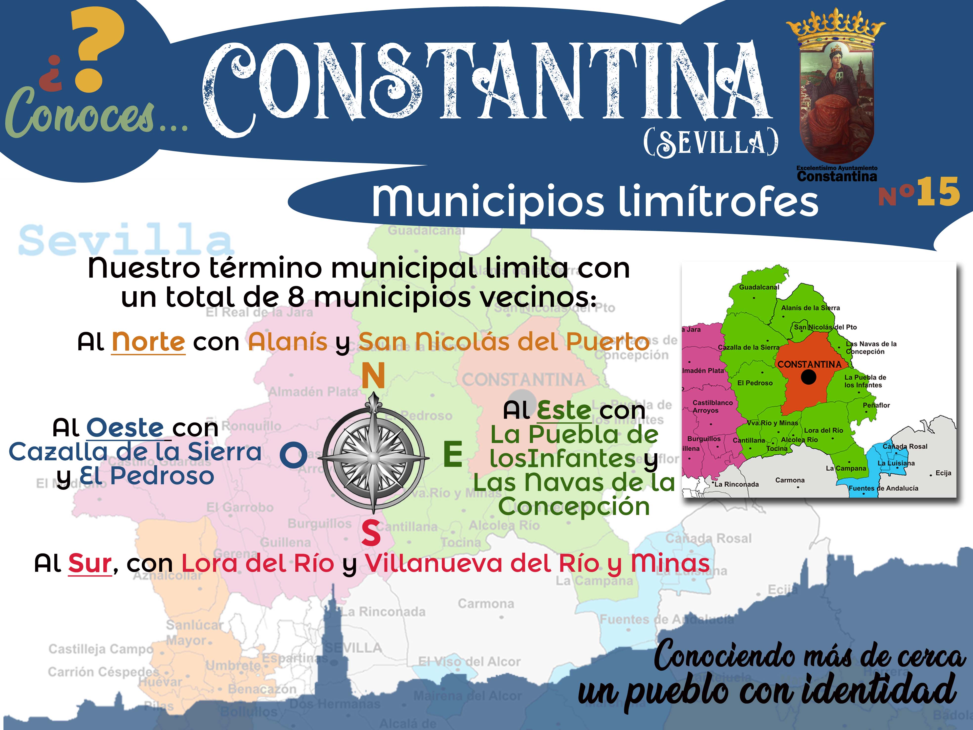 15 Municipios limítrofes Constantina