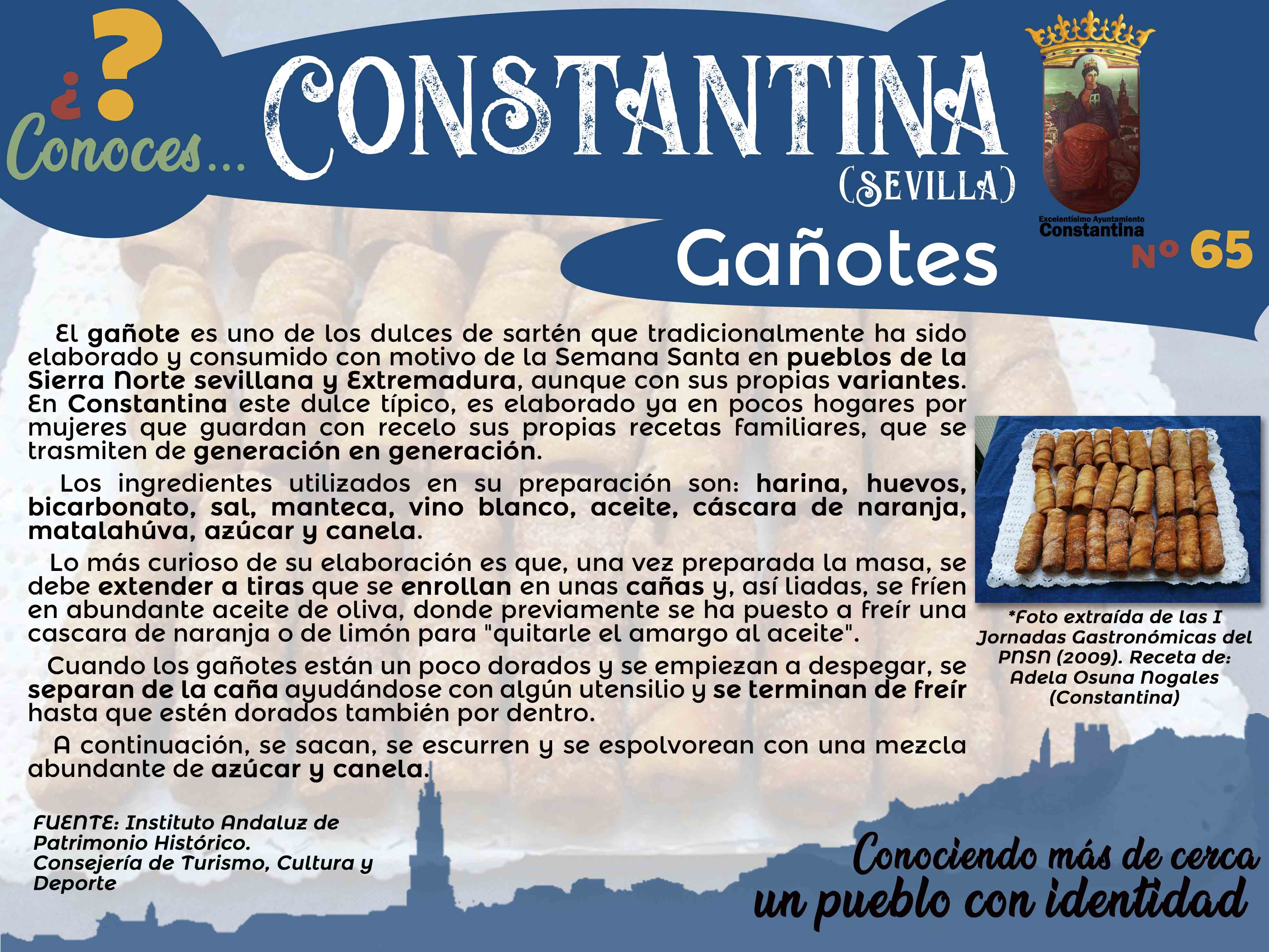 65 Gañotes dulces típicos de Constantina