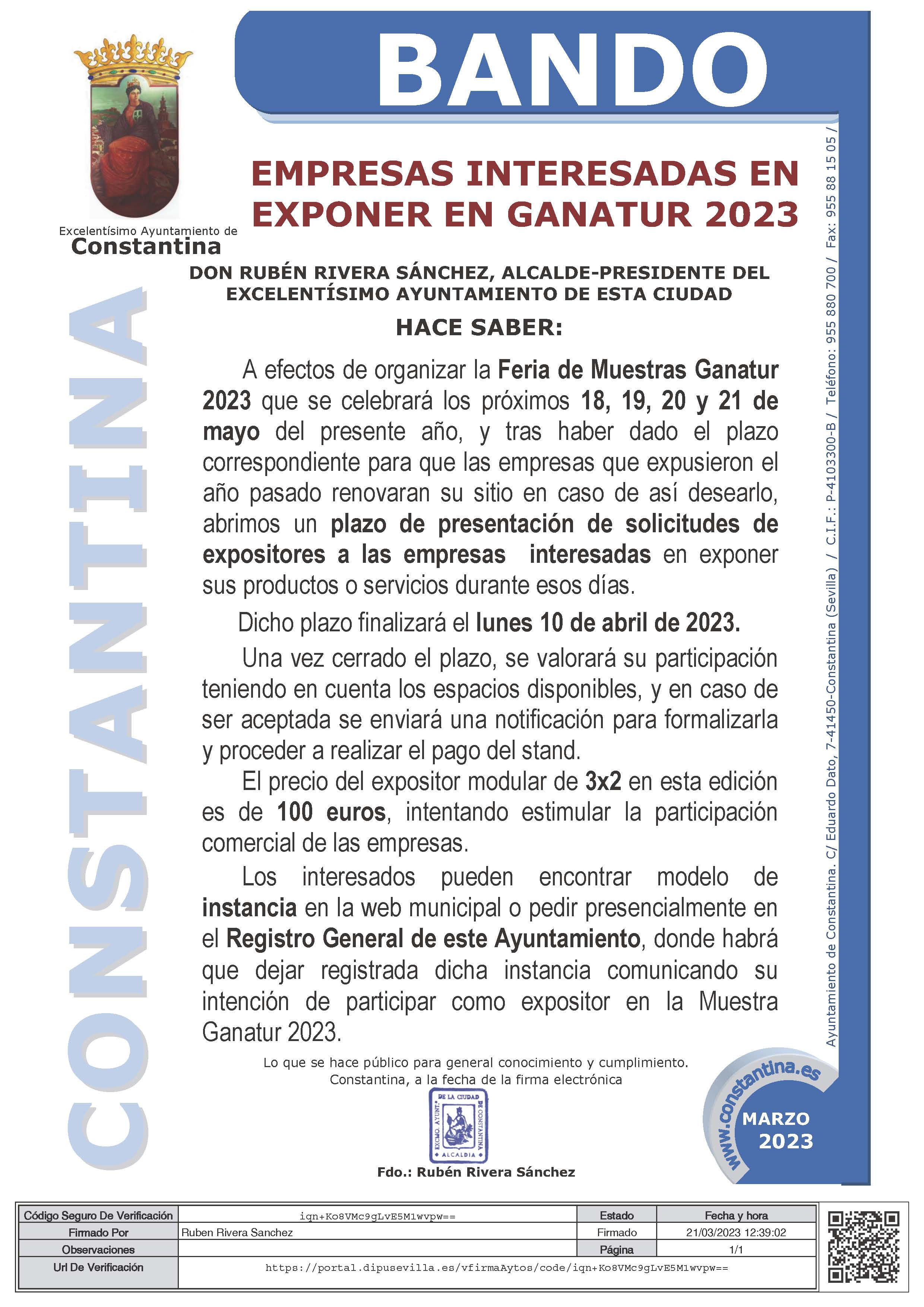 BANDO-EXPOSITORES-MUESTRA GANATUR-CONSTANTINA 2023