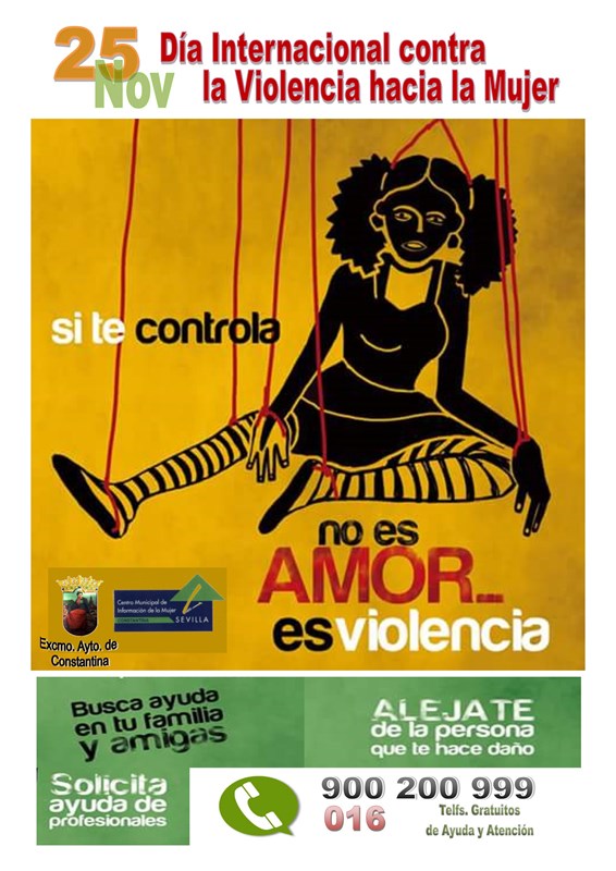 Día internacional contra la violencia hacia la mujer 25 de noviembre material para colegios
Constantina 2015 6