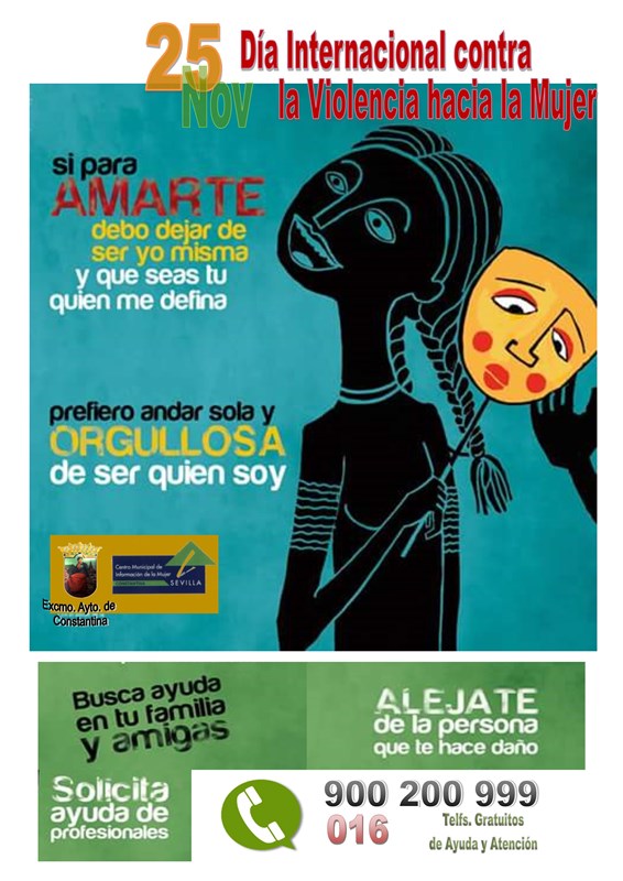 Día internacional contra la violencia hacia la mujer 25 de noviembre material para colegios
Constantina 2015 7