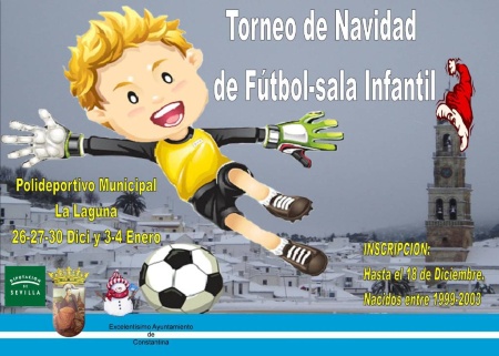 cartel futbol-sala infantil navidad13-14